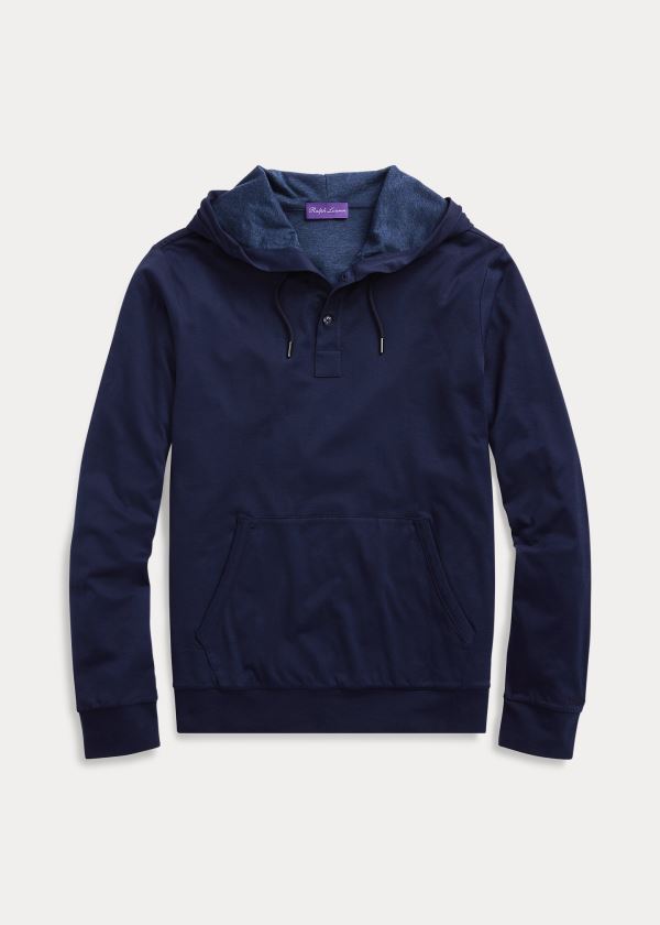 Men's Ralph Lauren Cotton Lisle Hoodies | 318702DQX